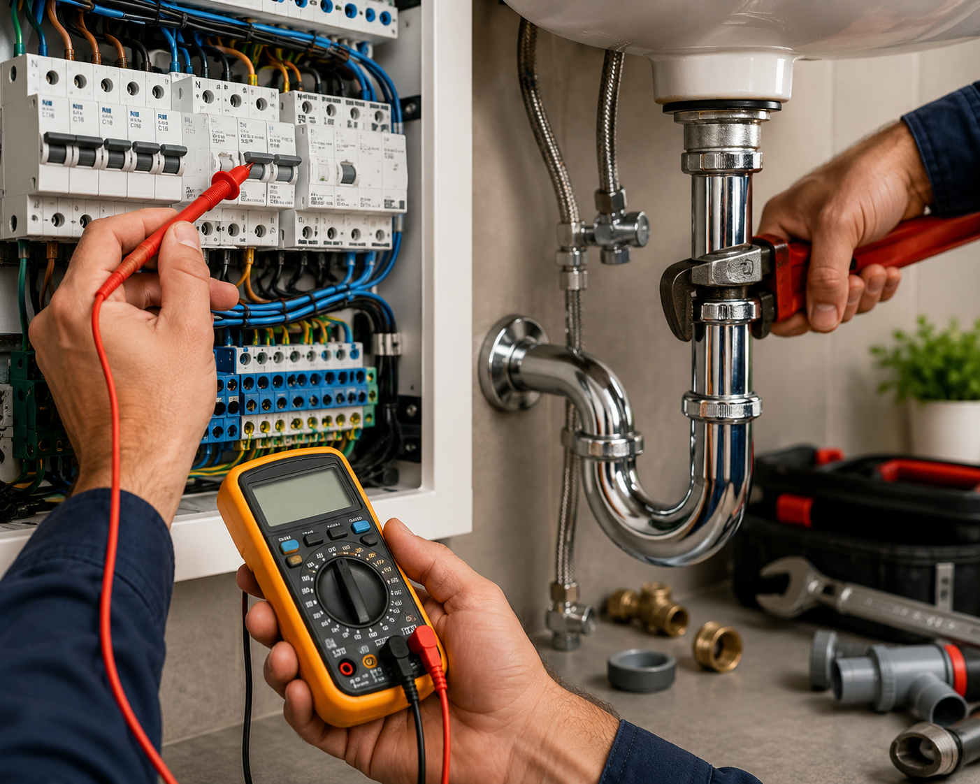Electrical and plumbing services